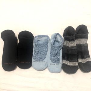 Pure Barre Sock Bundle. 3 pairs